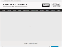 Tablet Screenshot of ericaandtiffany.com